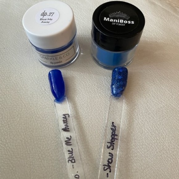 Mini Dip Bundle - I've Got the Blues - Mani Boss, Sparkle & Co, & Rocky Mountain - Picture 2 of 16